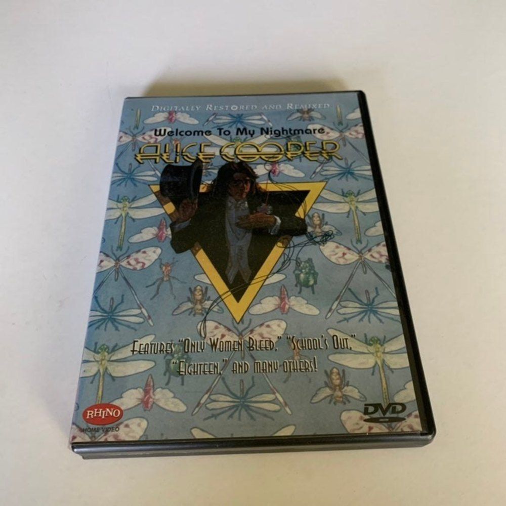 Alice Cooper "Welcome To My Nightmare" DVD 8122-74469-2 1975 RHINO RESTORED  Goo